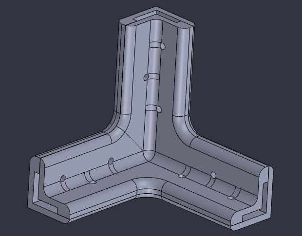 L-shaped 3/4" metal angle bars corner unions and accessories