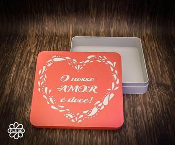"O Nosso Amor é Doce" Gift Box - 3D Printable Model ❤️🎁