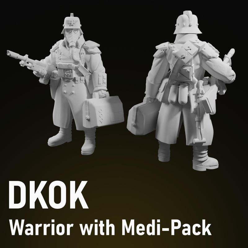 Warrior with health-pack