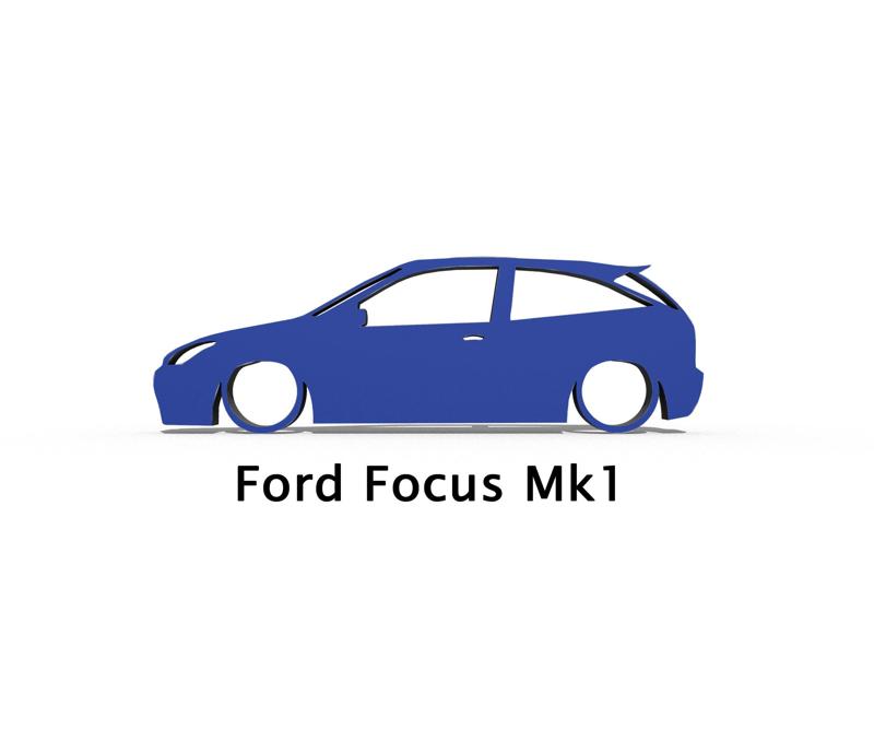 Ford Focus Mk1 SILHOUETTE KEYRING