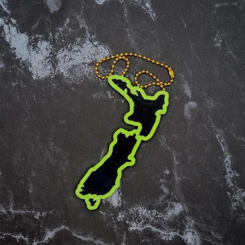 New Zealand Silhouette Charm - JCreateNZ
