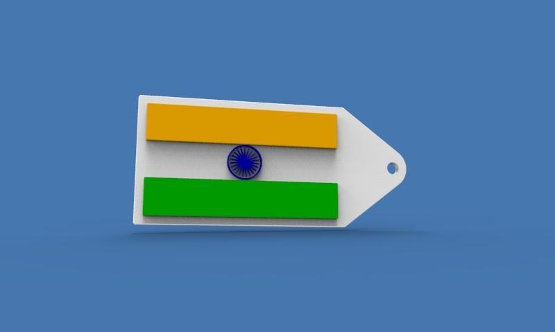3DShilp Independence Day Special - Indian Flag Keychain