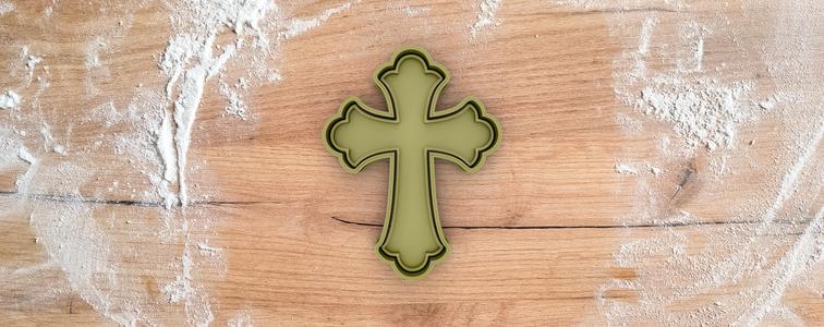 Crucifix 2 cookie cutter