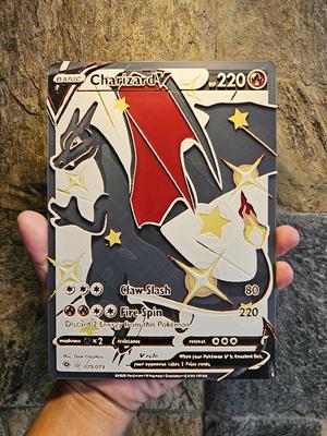 Oversized Pokemon Card Shiny Charizard V Hueforge