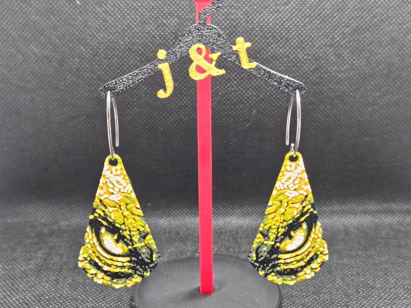 Dragon Eyes HueForge earrings