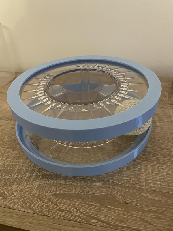Recycled Spool / Toy with ball for Cats and Dogs