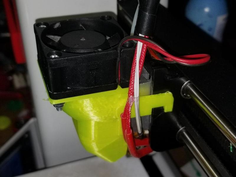 MP Mini Select V2 3D PLA 40mm Fan Shroud with Clip