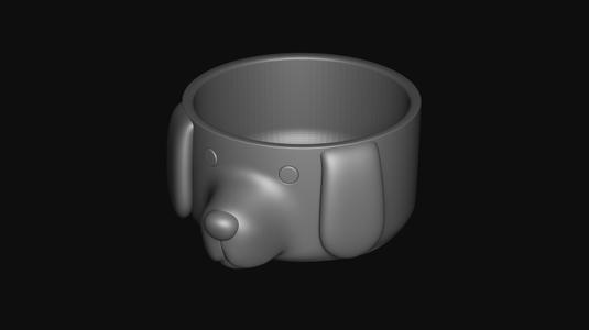 3D Printable Dog Food Plate – Stylish & Functional Pet Bowl