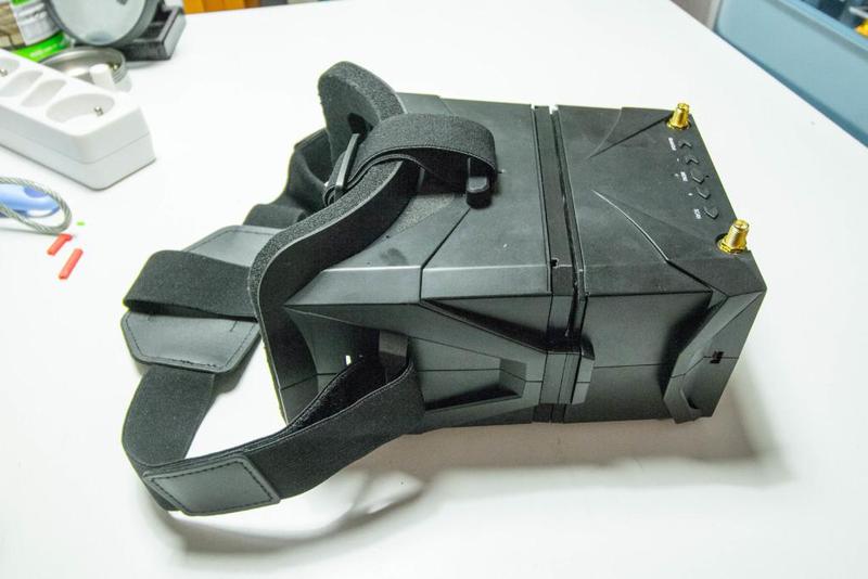 Support for a second lens in eachine VR011 FPV mask