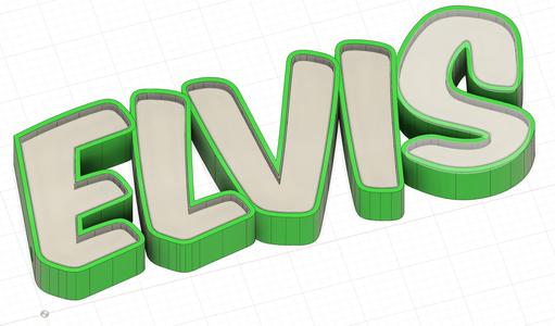 Elvis name lamp