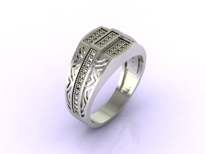 Gents Ring - Mens Ring STL READY FILES  Jewelry Rings For Men