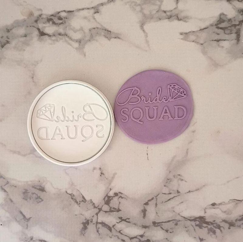 Bride Squad Cookie Cutter and Embosser
