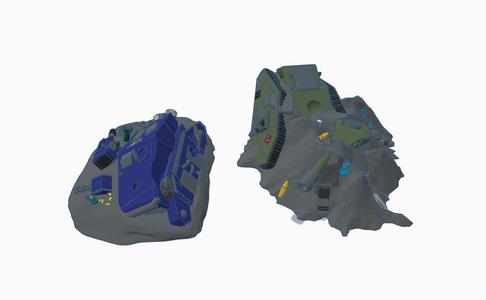 Debris and battle remains for scale scenarios