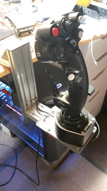 VKB Gunfighter MCG Mount for HOTAS Table Mount