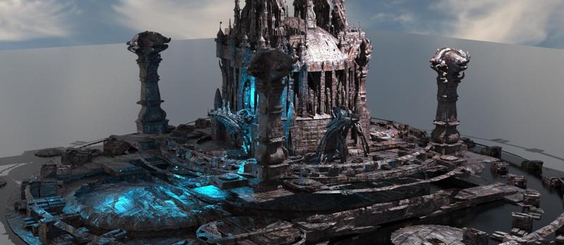 Steampunk medieval Ages Ruins 2