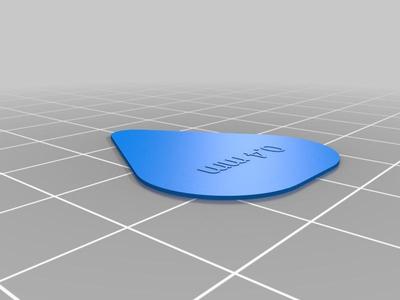 Plectrum / Pick (Mediator) - various sizes : 0.4 to 1.3mm