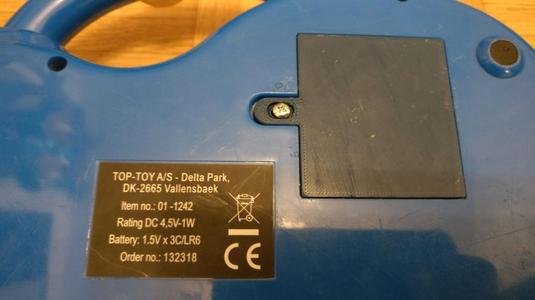 Battery Cover for Toy Piano