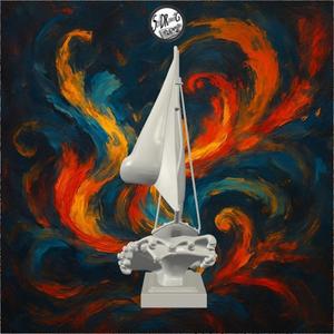 Classic Sailboat Riding Ocean Waves – SoliDRawinGs SG634