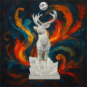 Regal Stag Standing on Rocky Cliff – SoliDRawinGs SG630