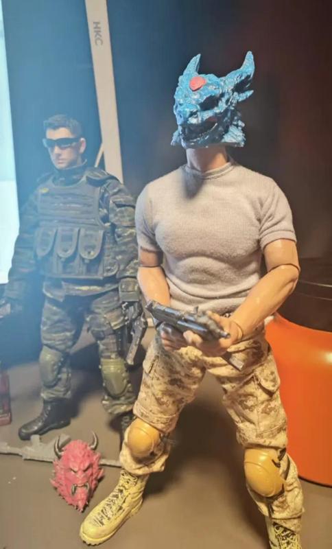 1:6 Scale Soldier Head Sculpt - Chiwen