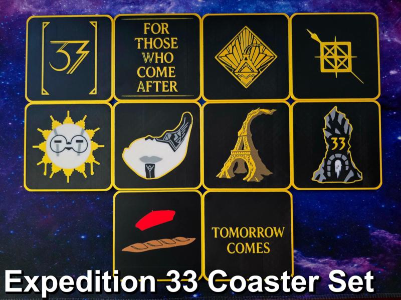 Expedition 33 Coaster Set with Holder