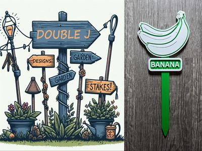 BANANA - Garden Stake