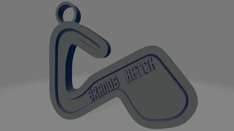 Brands Hatch Circuit keychain