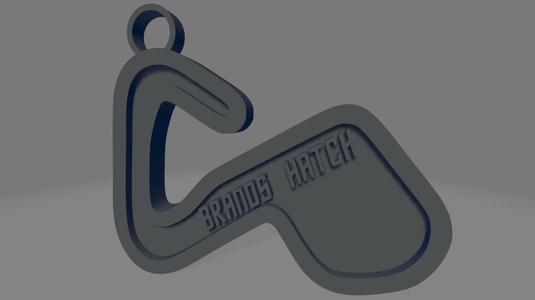 Brands Hatch Circuit keychain