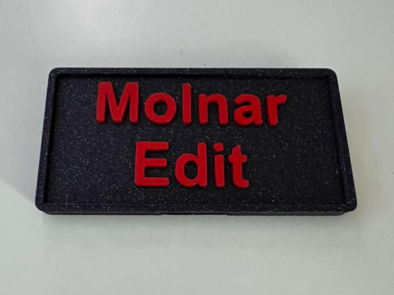Name Tag with Safety Pin