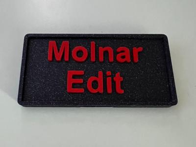 Name Tag with Safety Pin