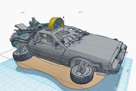 De lorean bubble drone