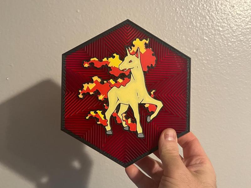78 Rapidash Hex Wall Art