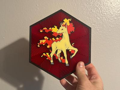 78 Rapidash Hex Wall Art