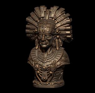 Bust of a Mayan Indian