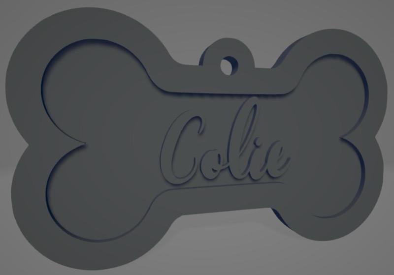Bicolor Dog Collar "Colie" - Collar bicolor para perro "Colie"