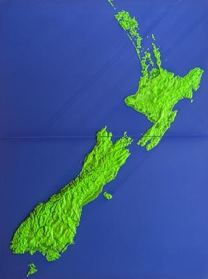 New Zealand - Topographic Map