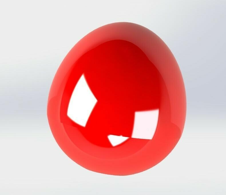 Print-In-Place EASTER JOKE CRAKING EGG THUMBS UP SURPRISE