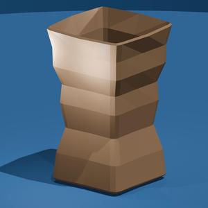 Geometric Funnel Vase