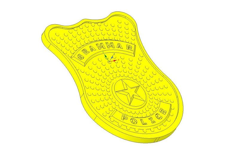 Grammar Police Badge