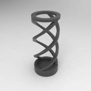 Spiral Pen Holder Box – Stylish Twisted Helix Desk Organizer