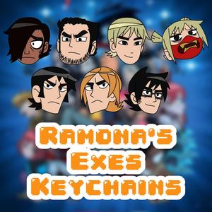 Scott Pilgrim Takes Off Keychains (League of Ramona's Evil Exes)