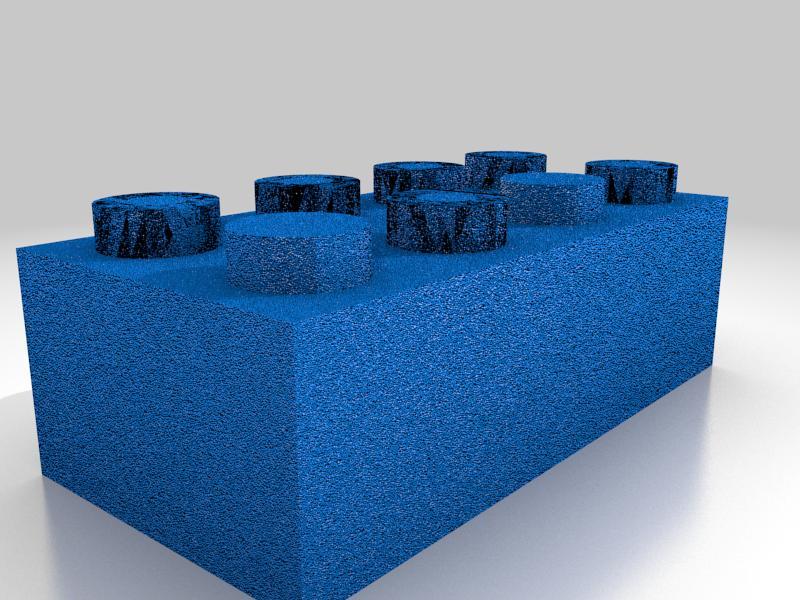 Classic LEGO brick 2x4 (new, better model)