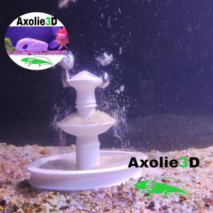 FISH TANK DECORATION, BUBBLE SAND INFINITY FOUNTAIN WITH BUBBLES