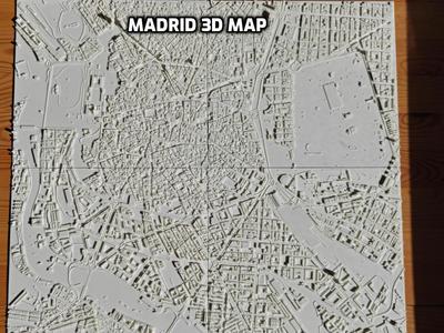 Madrid 3D map model