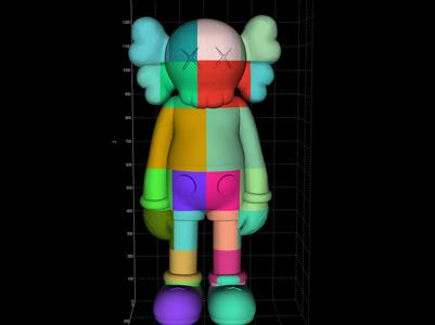 Life-Size KAWS 3D Model