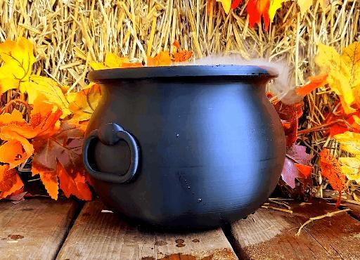 Big Black Cauldron - Halloween Witch's Cauldron