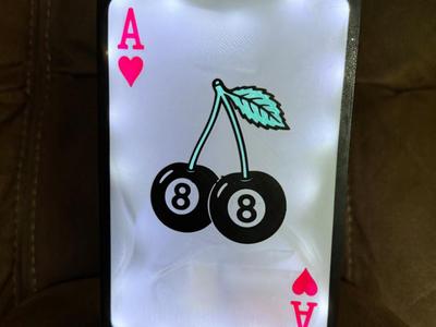 Cherry 8 Ball Ace of Hearts Lightbox