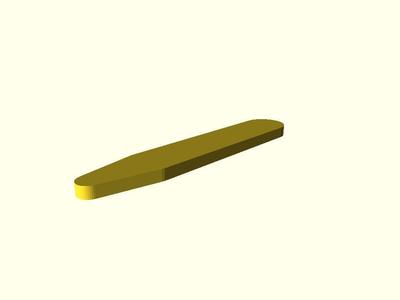 Two-Line OpenSCAD Collar Stay