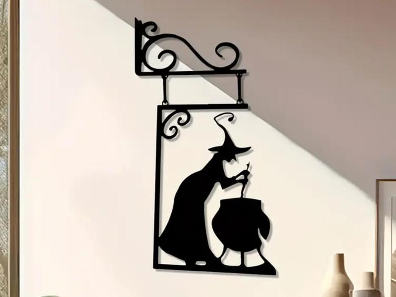 Vintage Halloween Witch Family Friends Decor