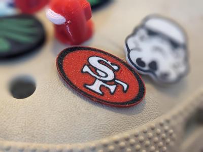 49ers logo Croc charm 
